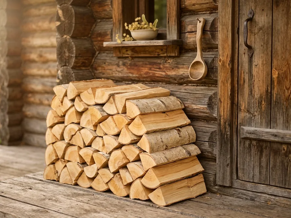 Наша работа: Родники, улица Школьная, 8 — 10 скл. м³, берёза естественной сушки